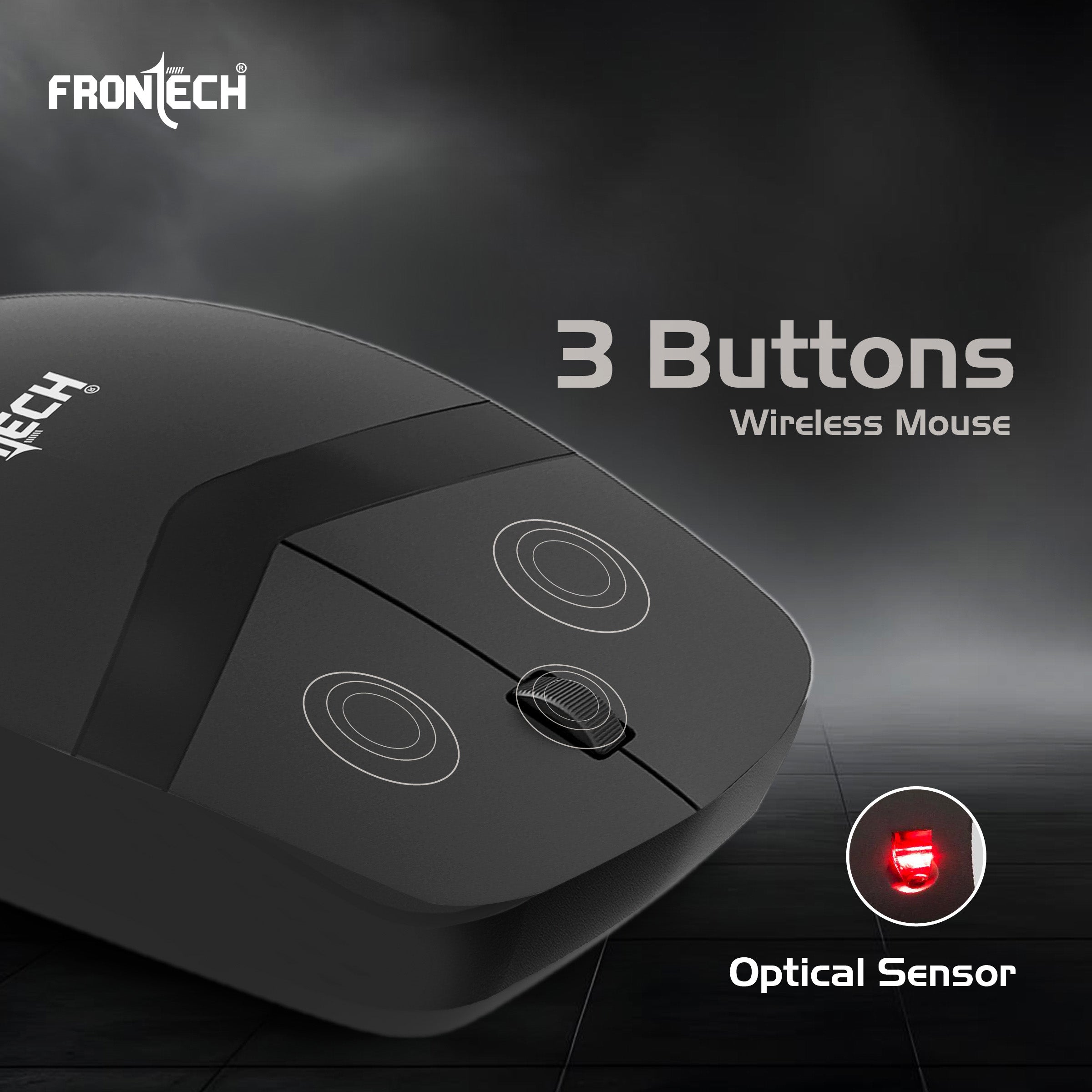 Frontech Wireless Keyboard & Mouse Combo | 2.4GHz Connectivity | 1600 DPI Mouse | 104 Keys | Power Saving | Adjustable Height | USB Nano Receiver (KB-0027P) Frontech Wireless Keyboard & Mouse Combo | 2.4GHz Connectivity | 1600 DPI Mouse | 104 Keys | Power Saving | Adjustable Height | USB Nano Receiver (KB-0027P)